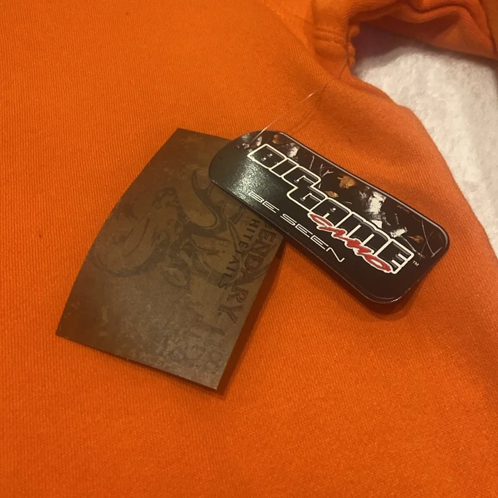 LEGENDARY WHITETAILS Original Deer Gear NWT Orange Hoodie Size XL TALL